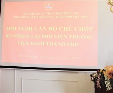 Hội nghị cán bộ chủ chốt lấy phiếu tín nhiệm đề nghị bổ nhiệm lại chức vụ...